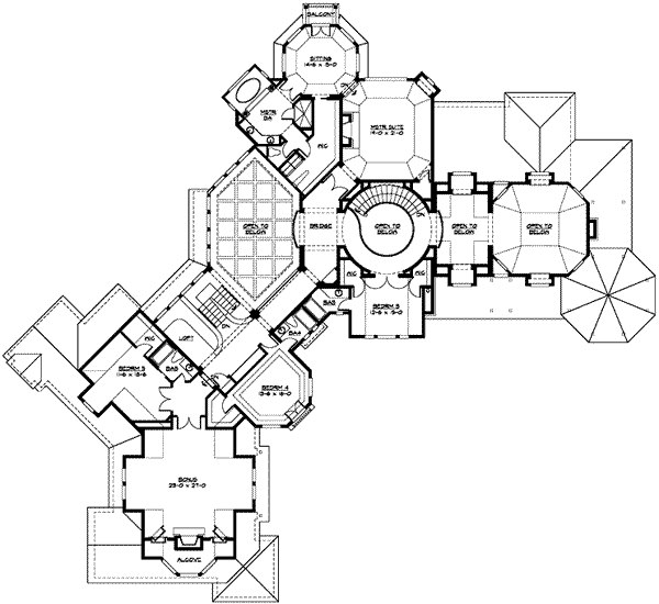 upper floor house blueprint