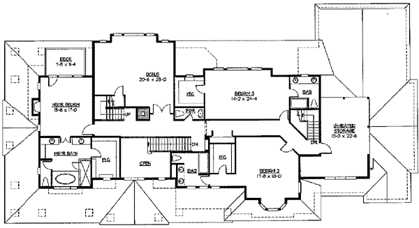 upper floor house blueprint