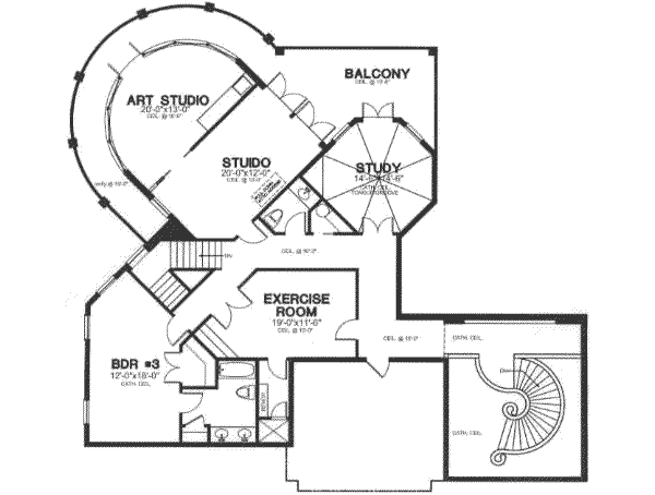 upper floor house blueprint