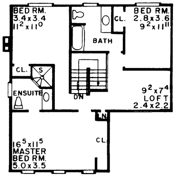 upper floor house blueprint