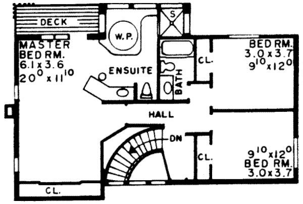 upper floor house blueprint