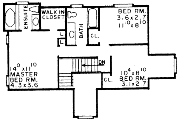 upper floor house blueprint