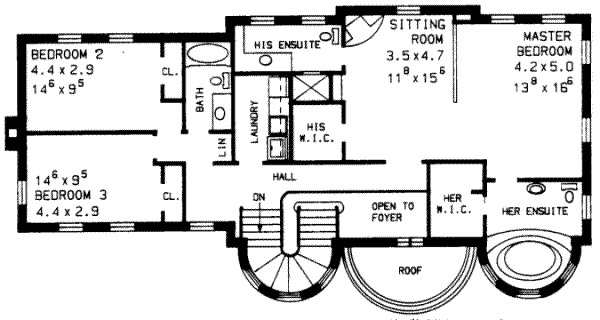 upper floor house blueprint