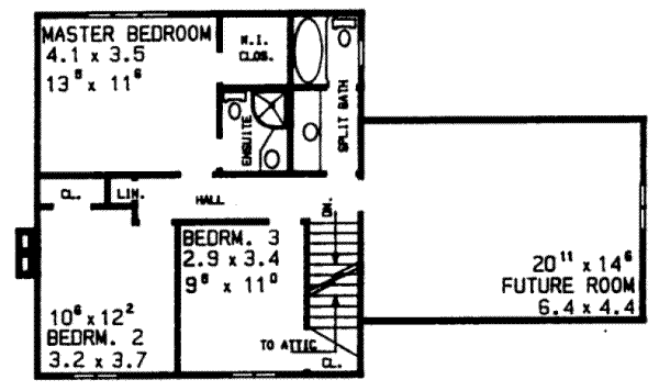 upper floor house blueprint