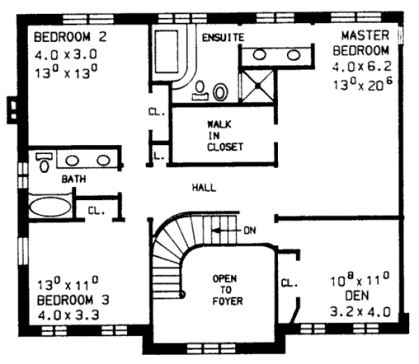 upper floor house blueprint
