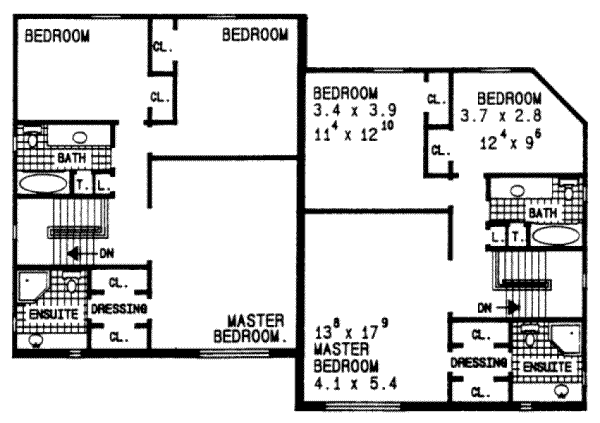 upper floor house blueprint