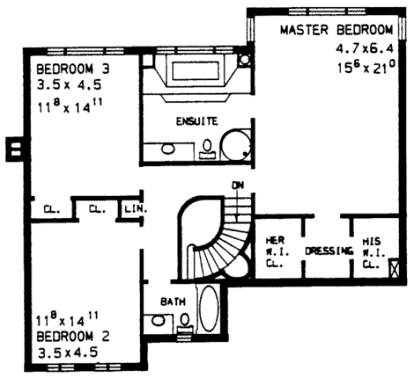 upper floor house blueprint