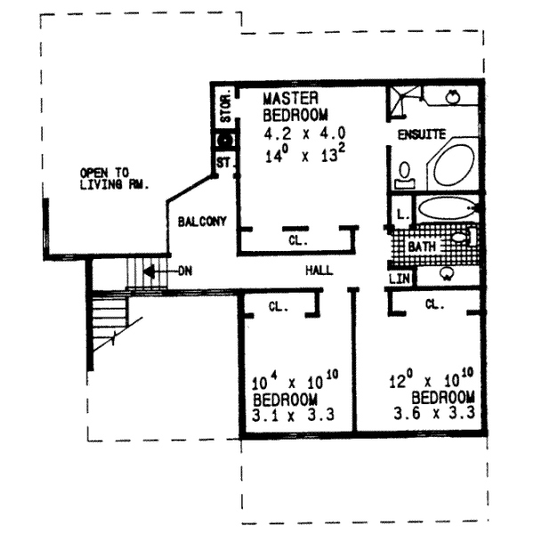 upper floor house blueprint