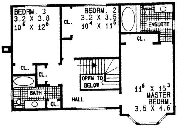 upper floor house blueprint