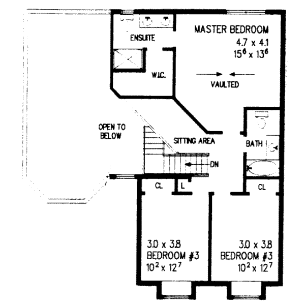 upper floor house blueprint