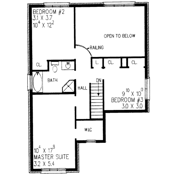 upper floor house blueprint