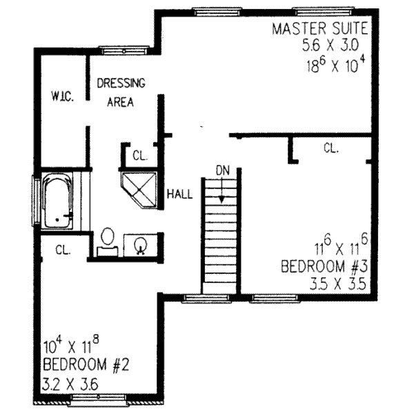 upper floor house blueprint