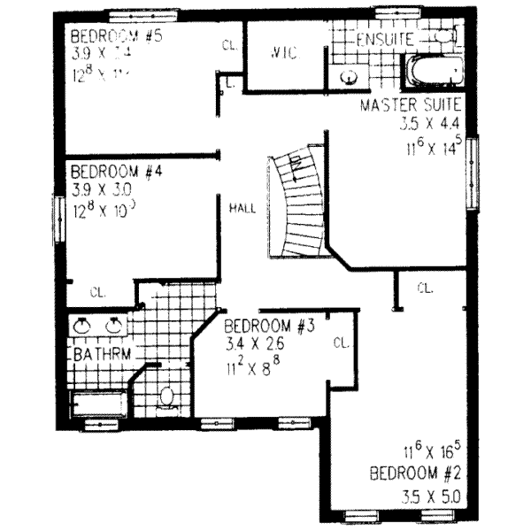 upper floor house blueprint