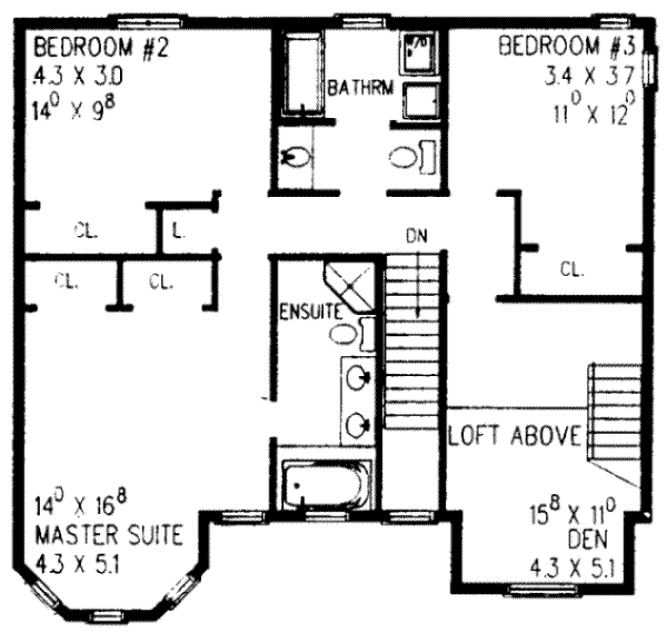 upper floor house blueprint