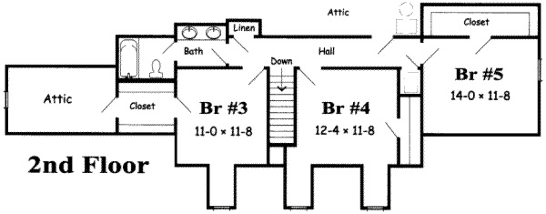 upper floor house blueprint
