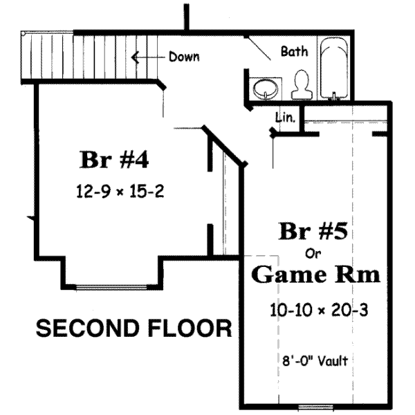 upper floor house blueprint