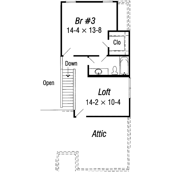 upper floor house blueprint