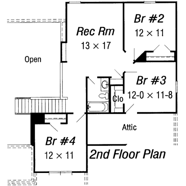 upper floor house blueprint