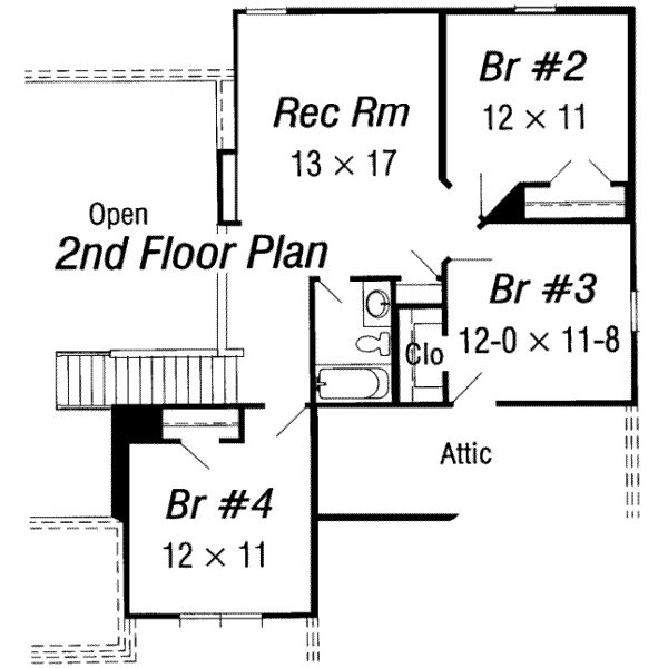 upper floor house blueprint