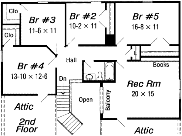 upper floor house blueprint