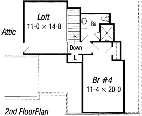 upper floor house blueprint