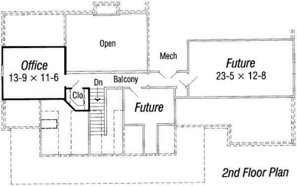 upper floor house blueprint