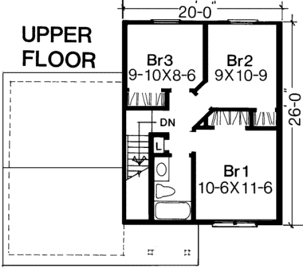 upper floor house blueprint
