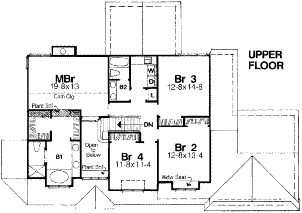 upper floor house blueprint