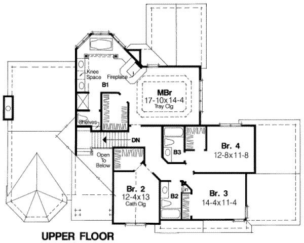 upper floor house blueprint