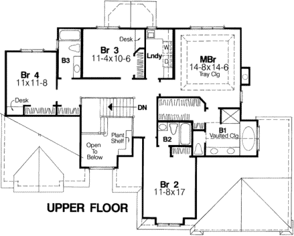 upper floor house blueprint