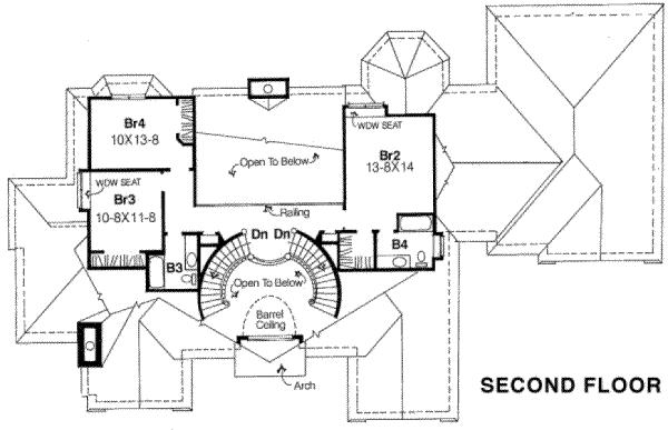 upper floor house blueprint