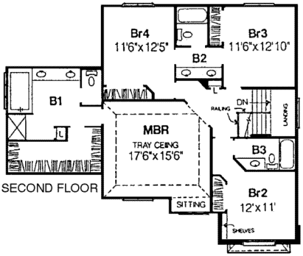 upper floor house blueprint