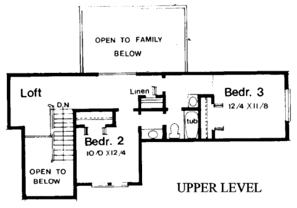 upper floor house blueprint