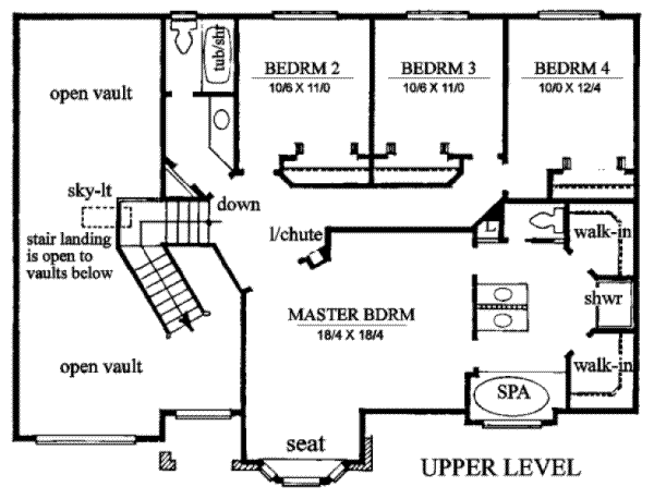 upper floor house blueprint