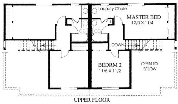 upper floor house blueprint