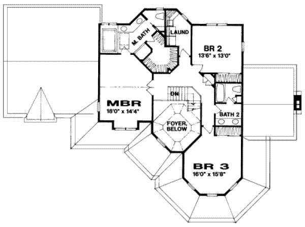 upper floor house blueprint
