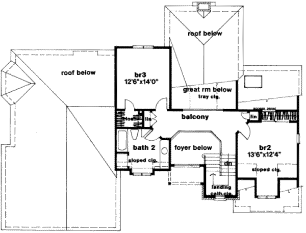 upper floor house blueprint