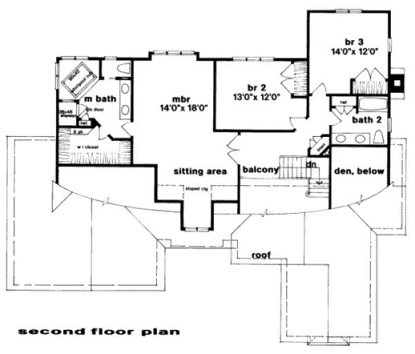 upper floor house blueprint