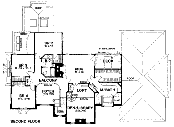 upper floor house blueprint