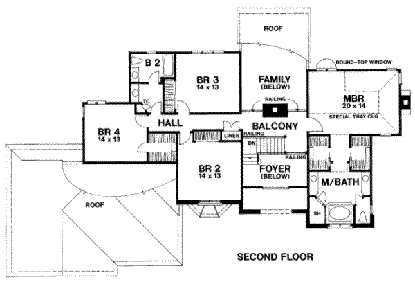 upper floor house blueprint