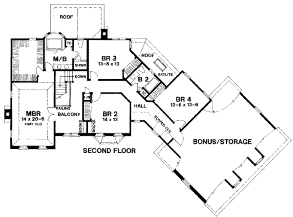 upper floor house blueprint