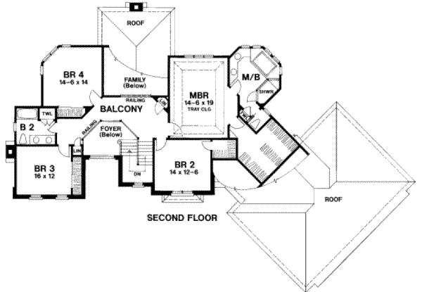 upper floor house blueprint