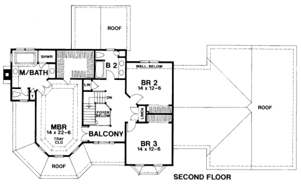 upper floor house blueprint