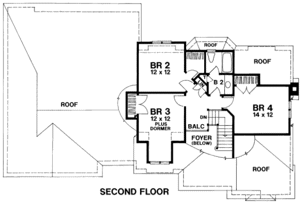 upper floor house blueprint