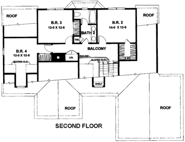 upper floor house blueprint