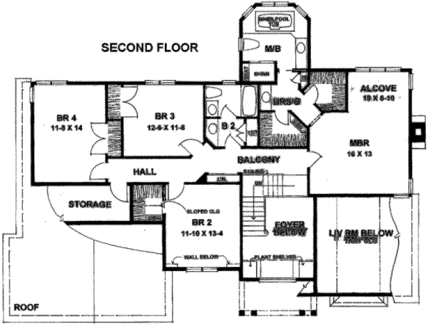 upper floor house blueprint