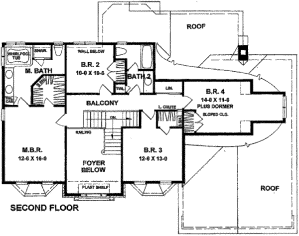 upper floor house blueprint