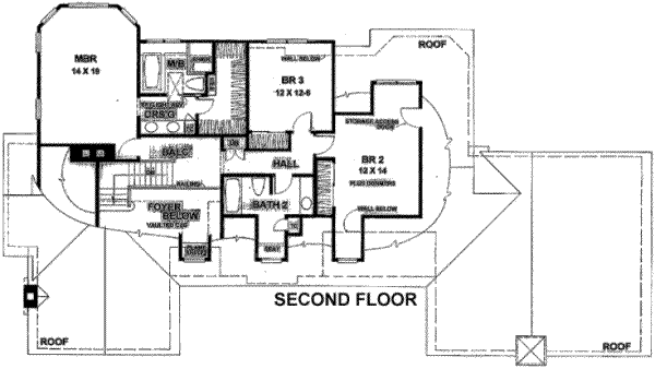 upper floor house blueprint
