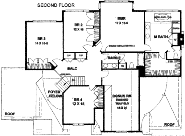 upper floor house blueprint