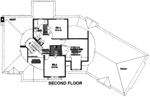 upper floor house blueprint